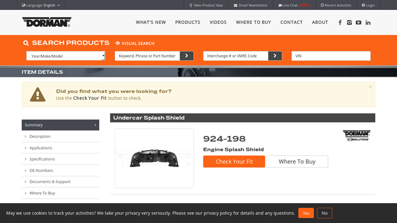 Undercar Splash Shield