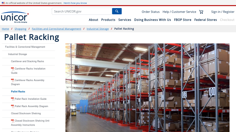 UNICOR Pallet Racking