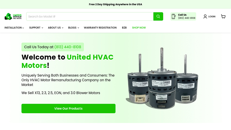 United HVAC Motors