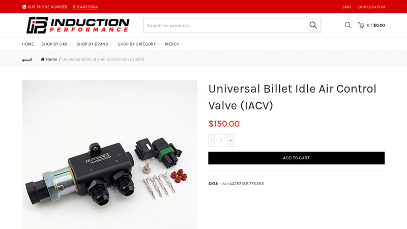 Universal Billet Idle Air Control Valve (IACV)