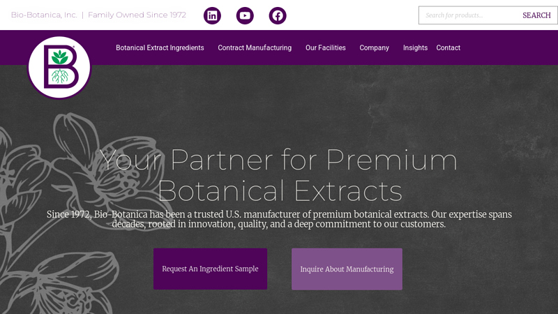 Unparalleled Quality in Botanical Extract Manufacturing