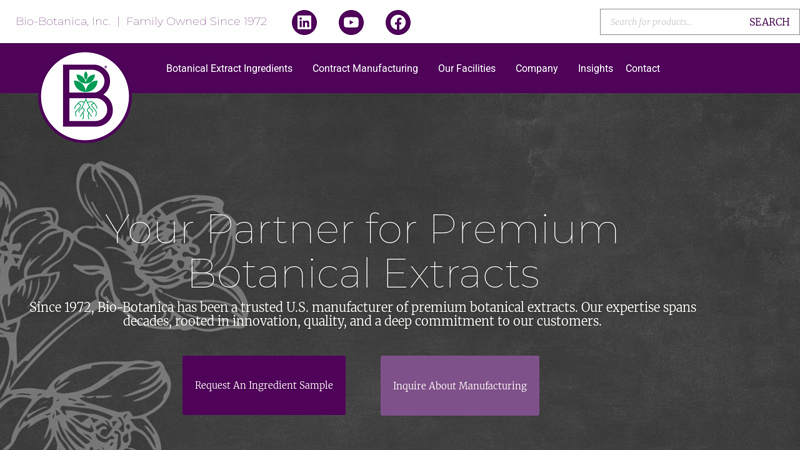 Unparalleled Quality in Botanical Extract Manufacturing