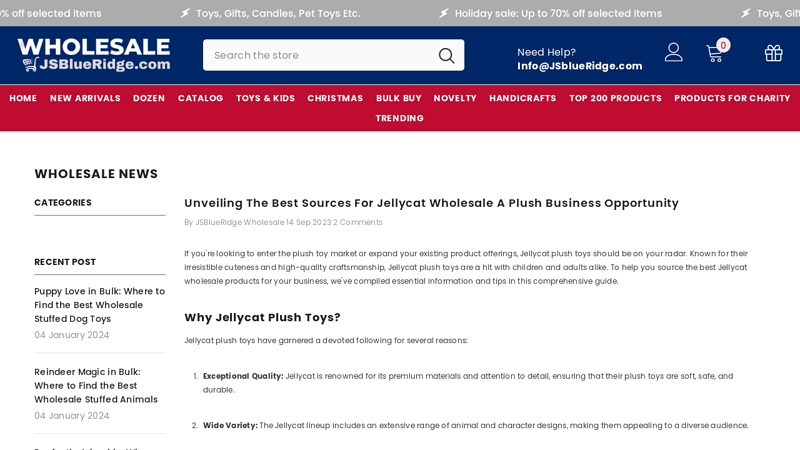 Unveiling The Best Sources For Jellycat Wholesale A Plush ...
