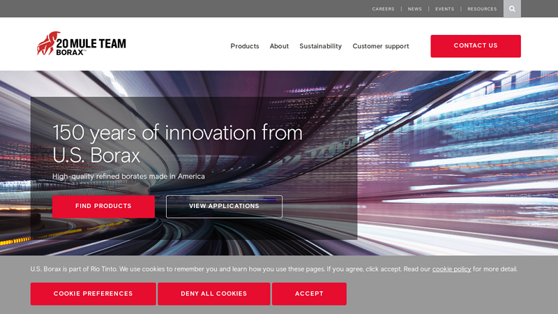 U.S. Borax refined boron