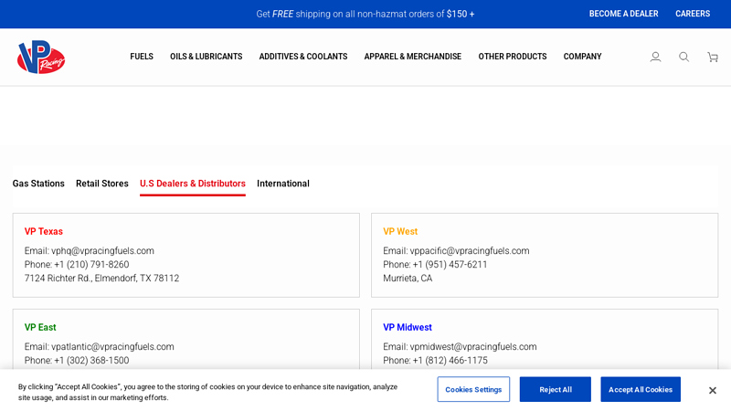 U.S Dealers & Distributors