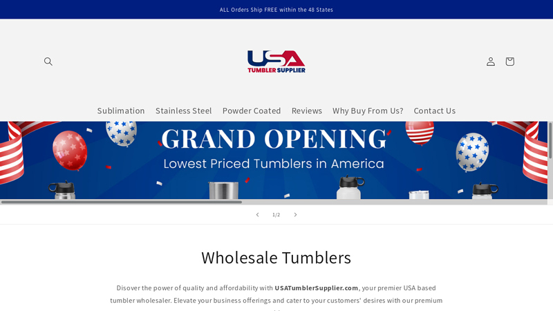 USA Tumbler Supplier