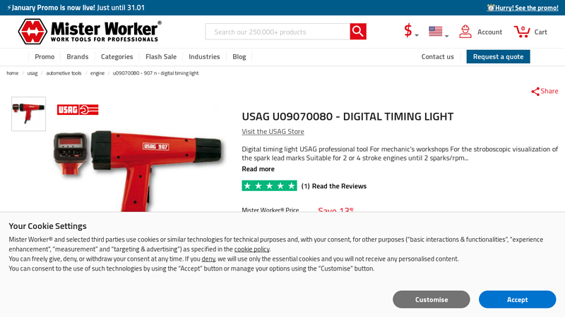 USAG 907 N Digital timing light