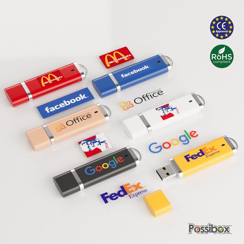 USB 2.0 Custom Flash Drives in Bulk