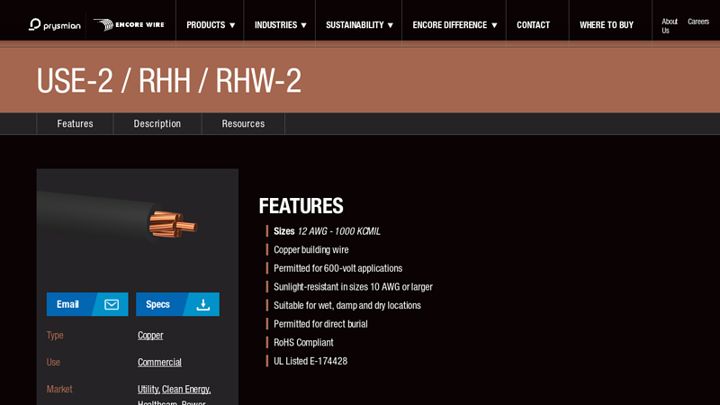 USE-2 / RHH / RHW-2