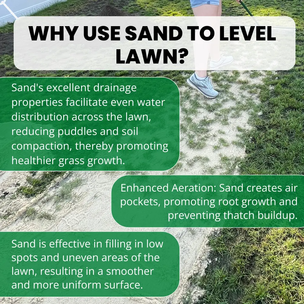 Using Sand to Level a Lawn