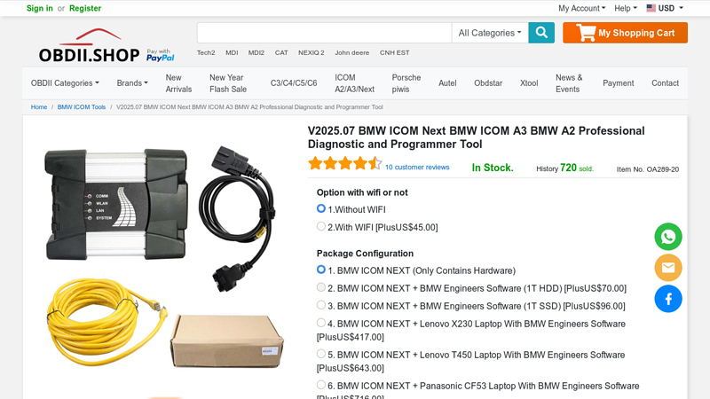 V2025.07 BMW ICOM Next BMW ICOM A3 BMW A2 Professional ...