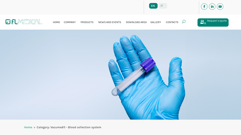 Vacumed® Vacuum Blood Tubes Manufacture