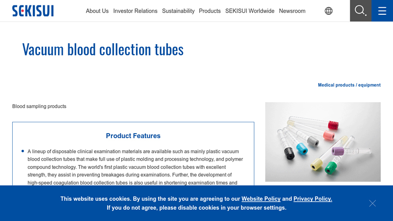 Vacuum blood collection tubes