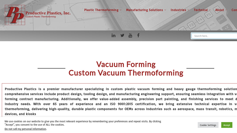 Vacuum Forming Services, Custom Plastic Vacuum Thermoforming