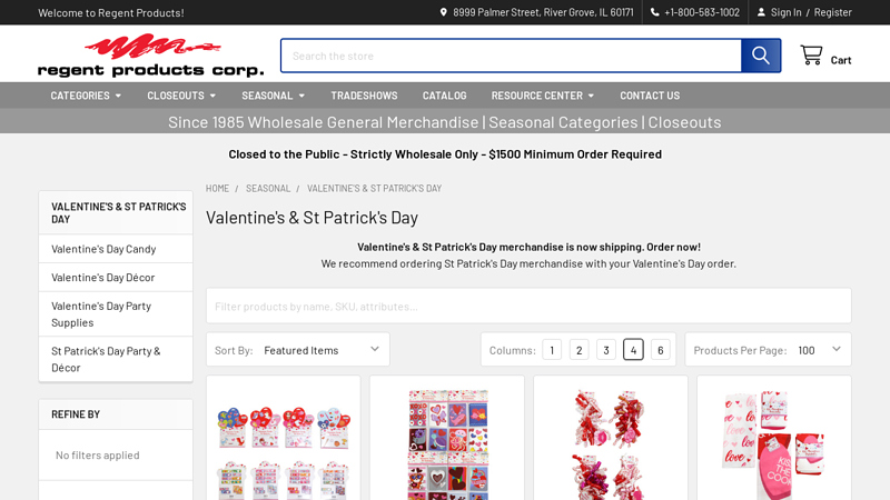 Valentine's Day Merchandise Wholesale Supplier