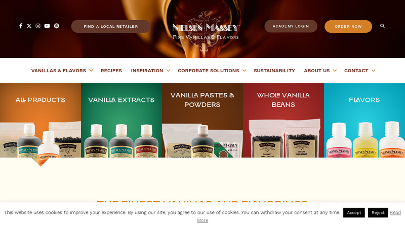 Vanilla Extracts, Pastes and Flavors