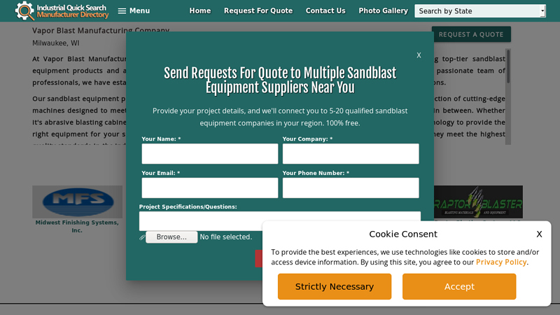 Vapor Blast Manufacturing Company