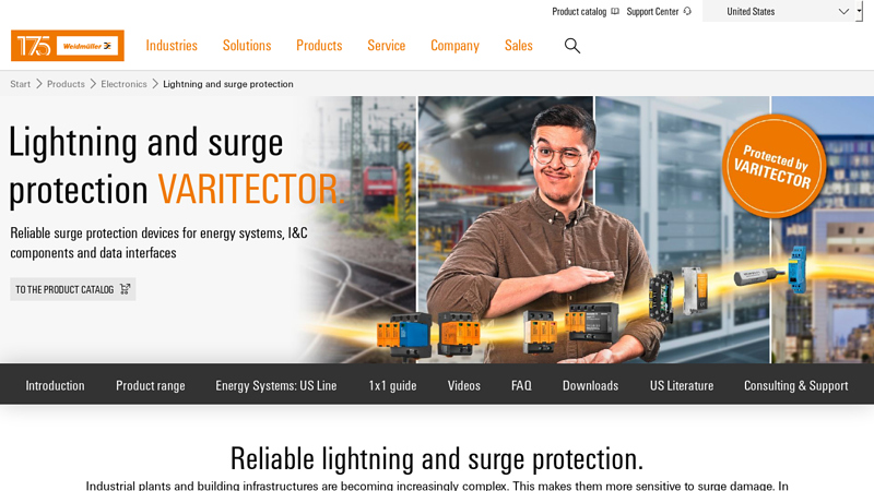 VARITECTOR lightning and surge protection