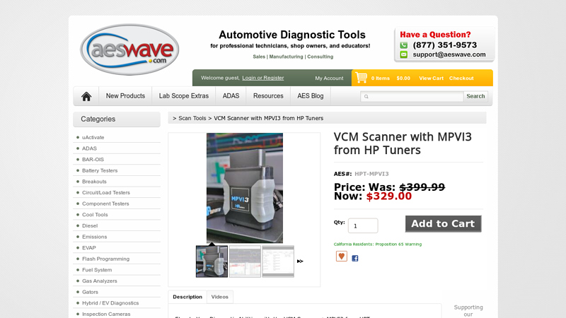 VCM Scanner with MPVI3 from HP Tuners