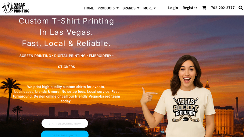 Vegas Shirt Printing: custom t-shirts