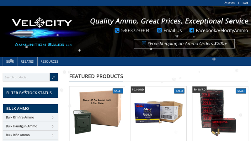 Velocity Ammunition Sales