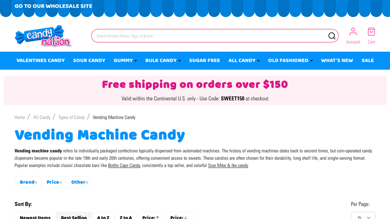 Vending Machine Candy