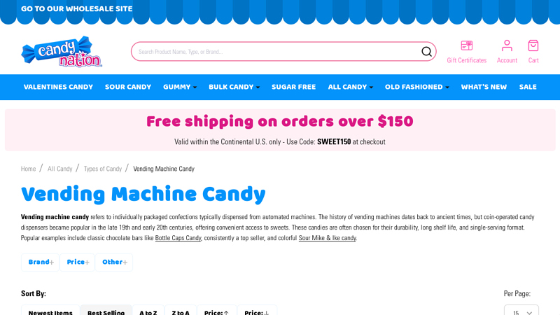 Vending Machine Candy