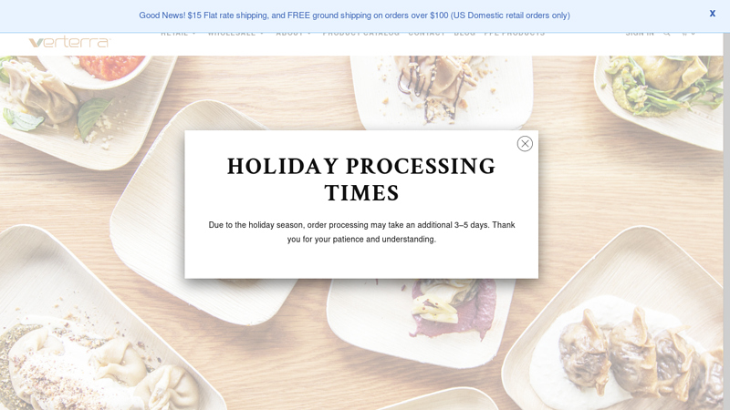 VerTerra: Disposable Eco Friendly Dinnerware