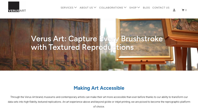 Verus Art, world leaders in 3D scanning and digitizing fine art