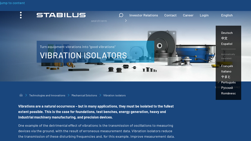 Vibration Isolators Technology