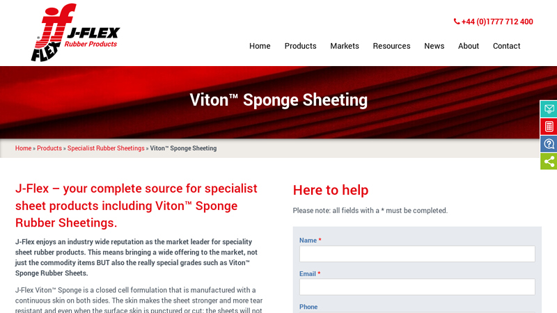 Viton™ Sponge Sheets