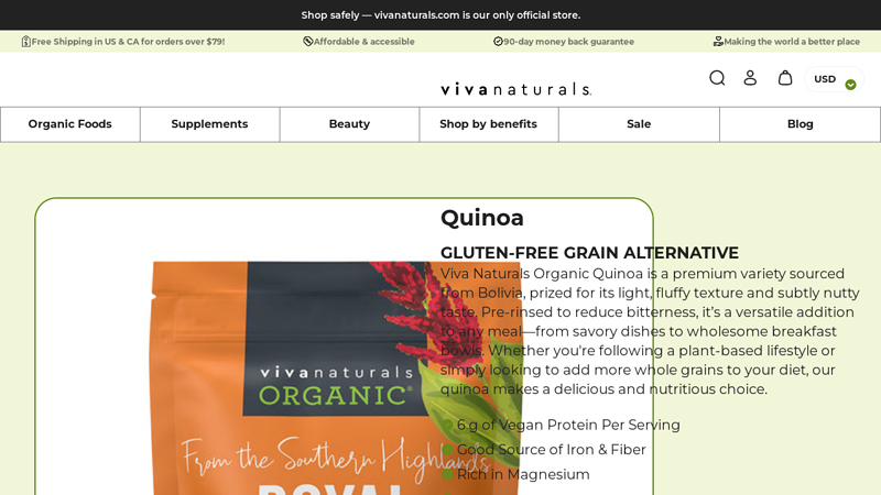 Viva Naturals Organic Quinoa