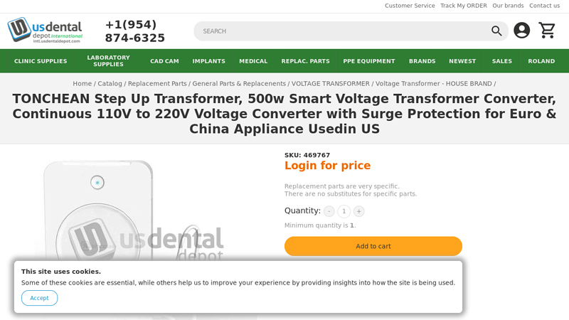 VOLTAGE TRANSFORMER 110 TO 220