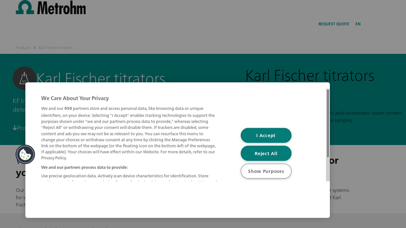 Volumetric and coulometric Karl Fischer titrators