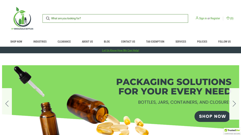 VP Wholesale Bottles