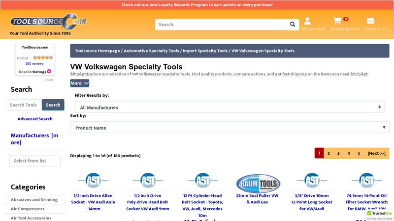 VW Volkswagen Specialty Tools