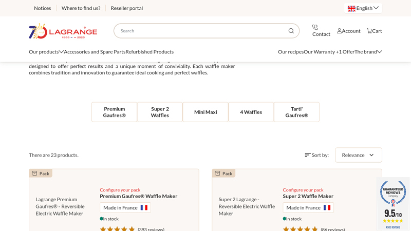 Waffle and sandwich maker