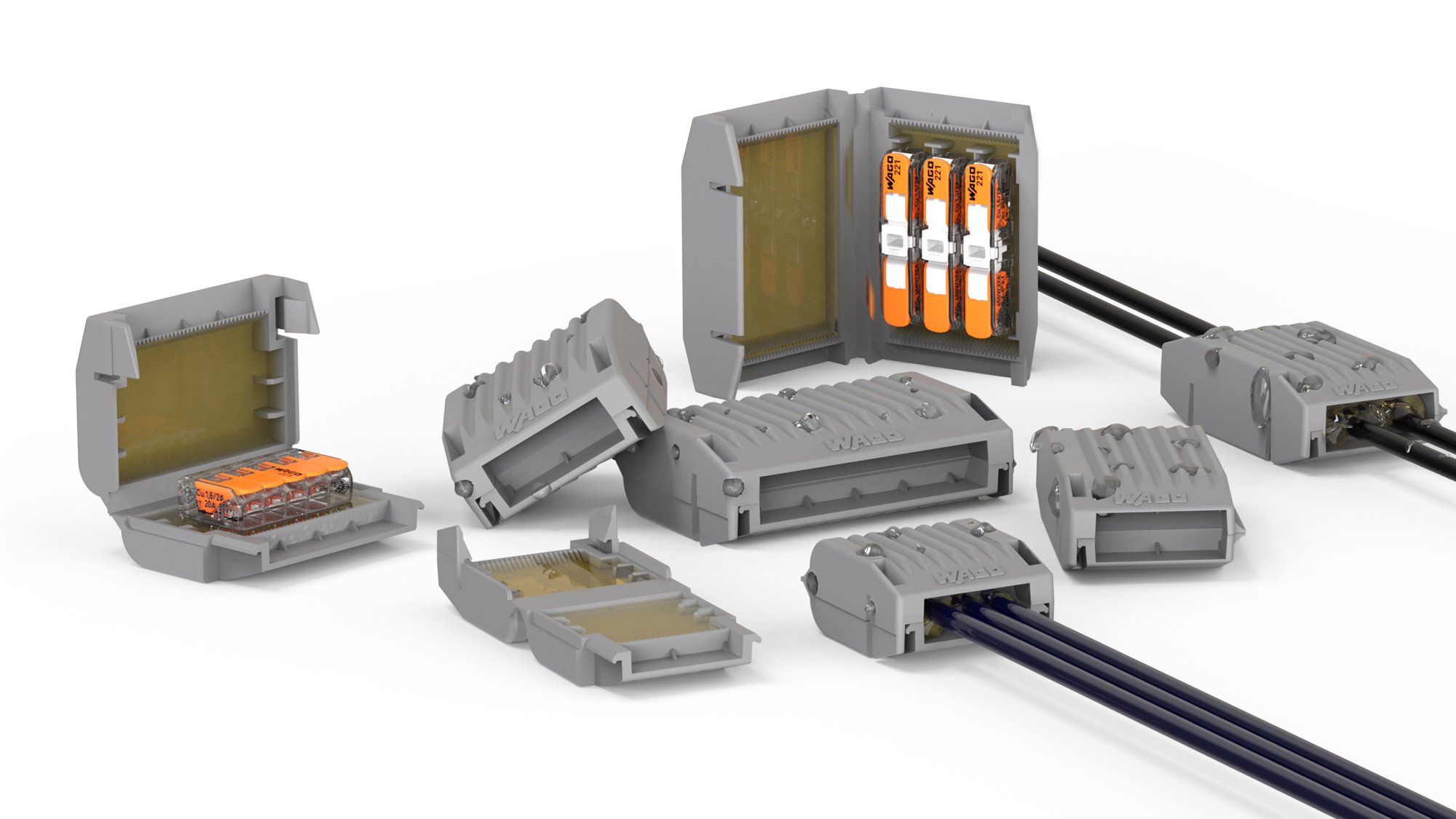 Wago Gelbox Connector Boxes for IPX8 Protection