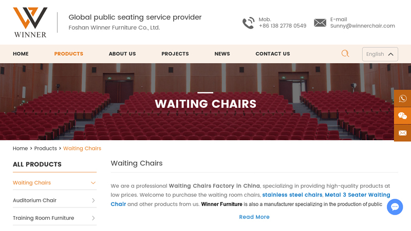 Waiting Chairs Factory in China