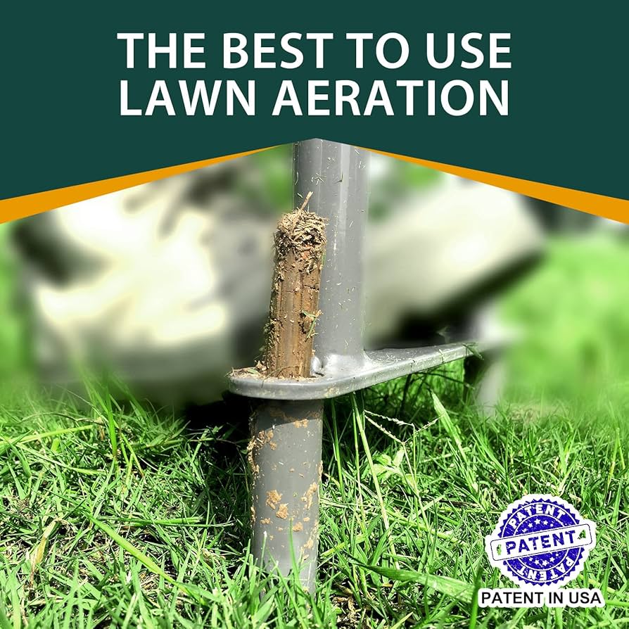 Walensee Lawn Coring Aerator, Manual Grass Dethatching Turf ...