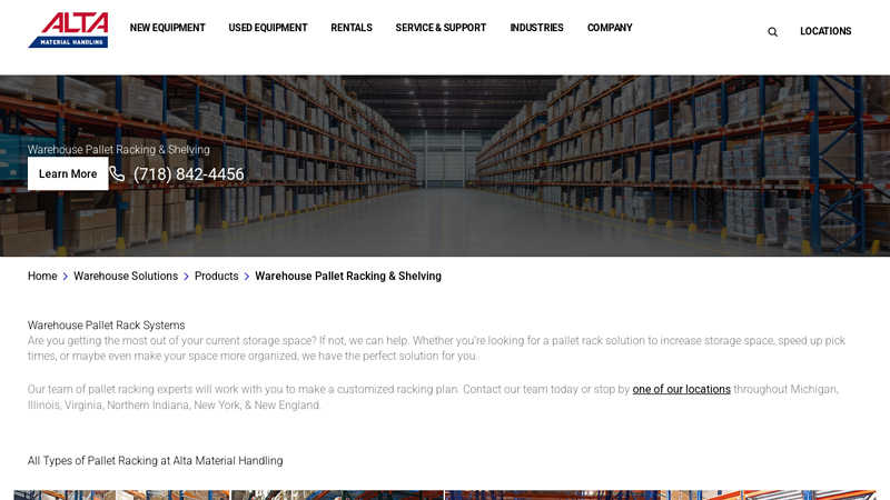 Warehouse Pallet Rack Systems