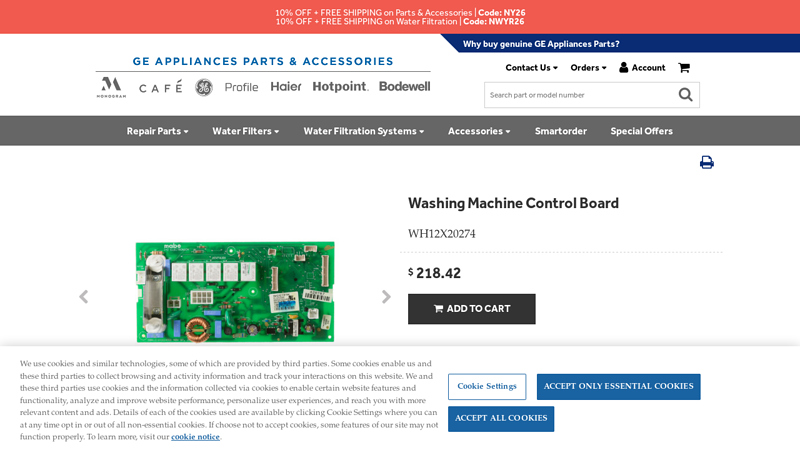 Washing Machine Control Board