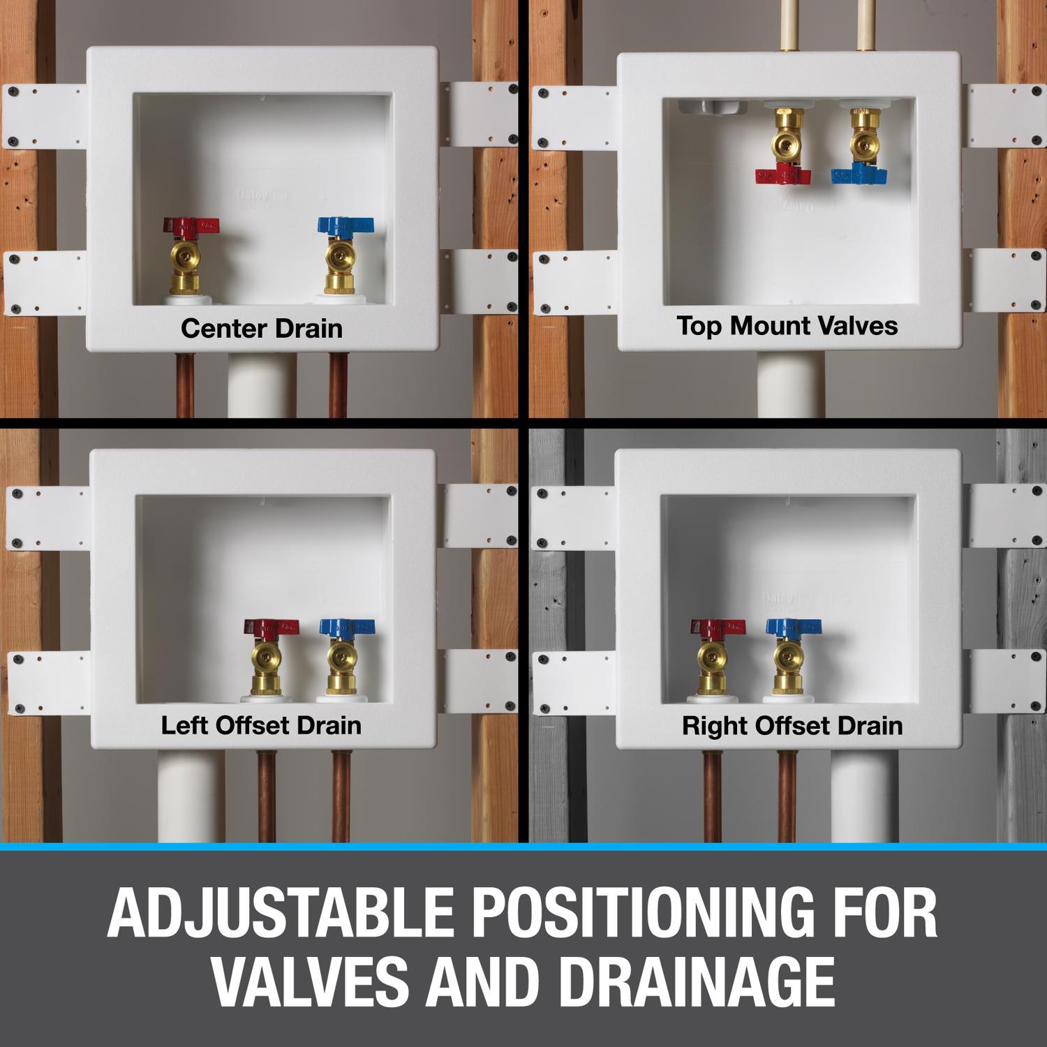 Washing Machine Outlet Boxes & Valves