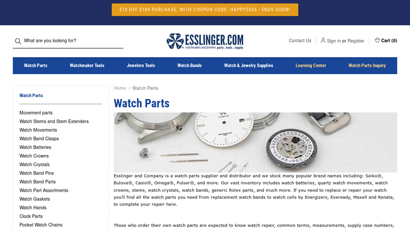 Watch Repair Parts