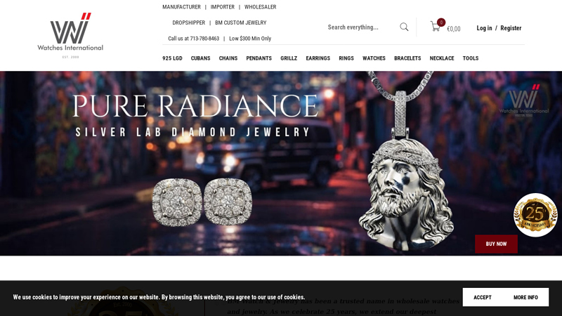 Watches International, LLC: Wholesale Hip Hop Jewelry