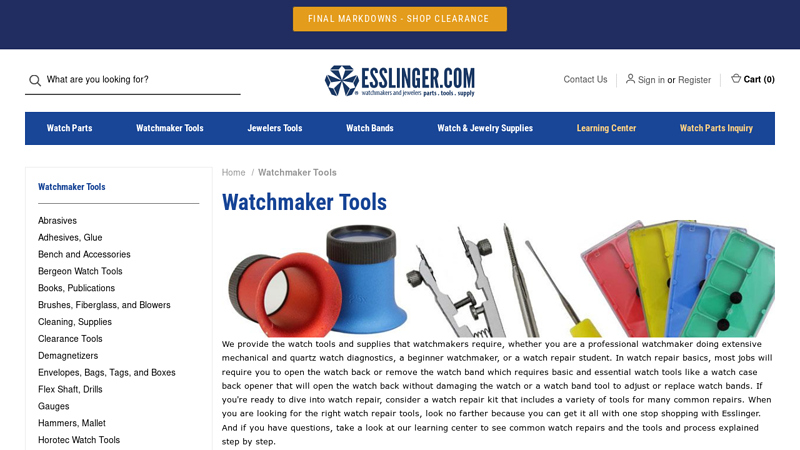Watchmaker Tools