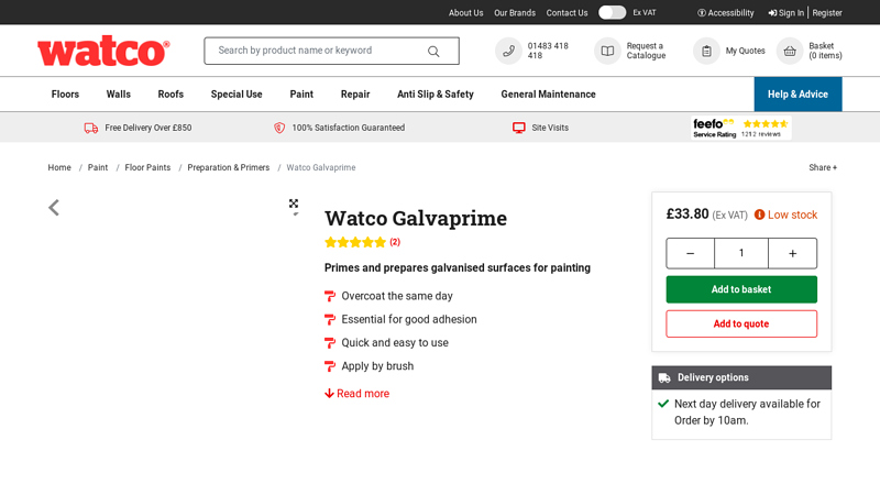 Watco Galvaprime Metal Primer