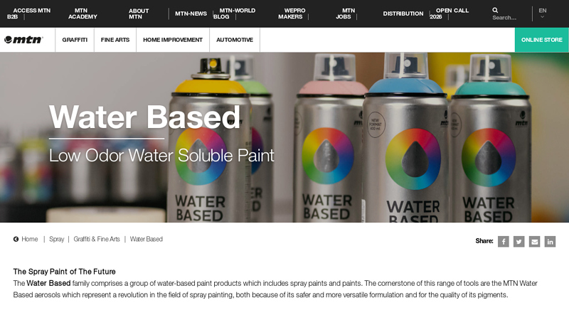Water Based Spray Paint