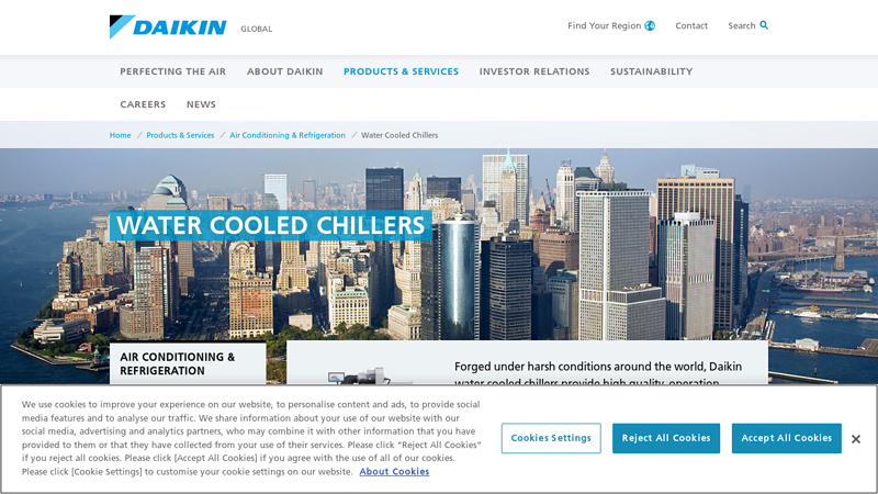 Water Cooled Chillers