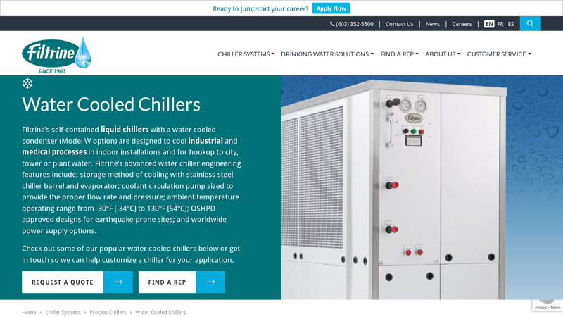 Water Cooled Chillers